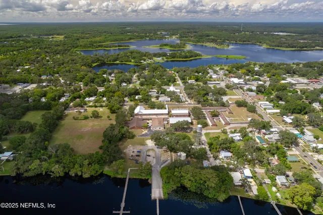 a view of an outdoor space and mountain view