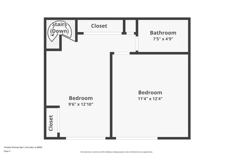 $111,900 | 16 St Thomas Colony Street, Unit 1, Fox Lake, IL 60020