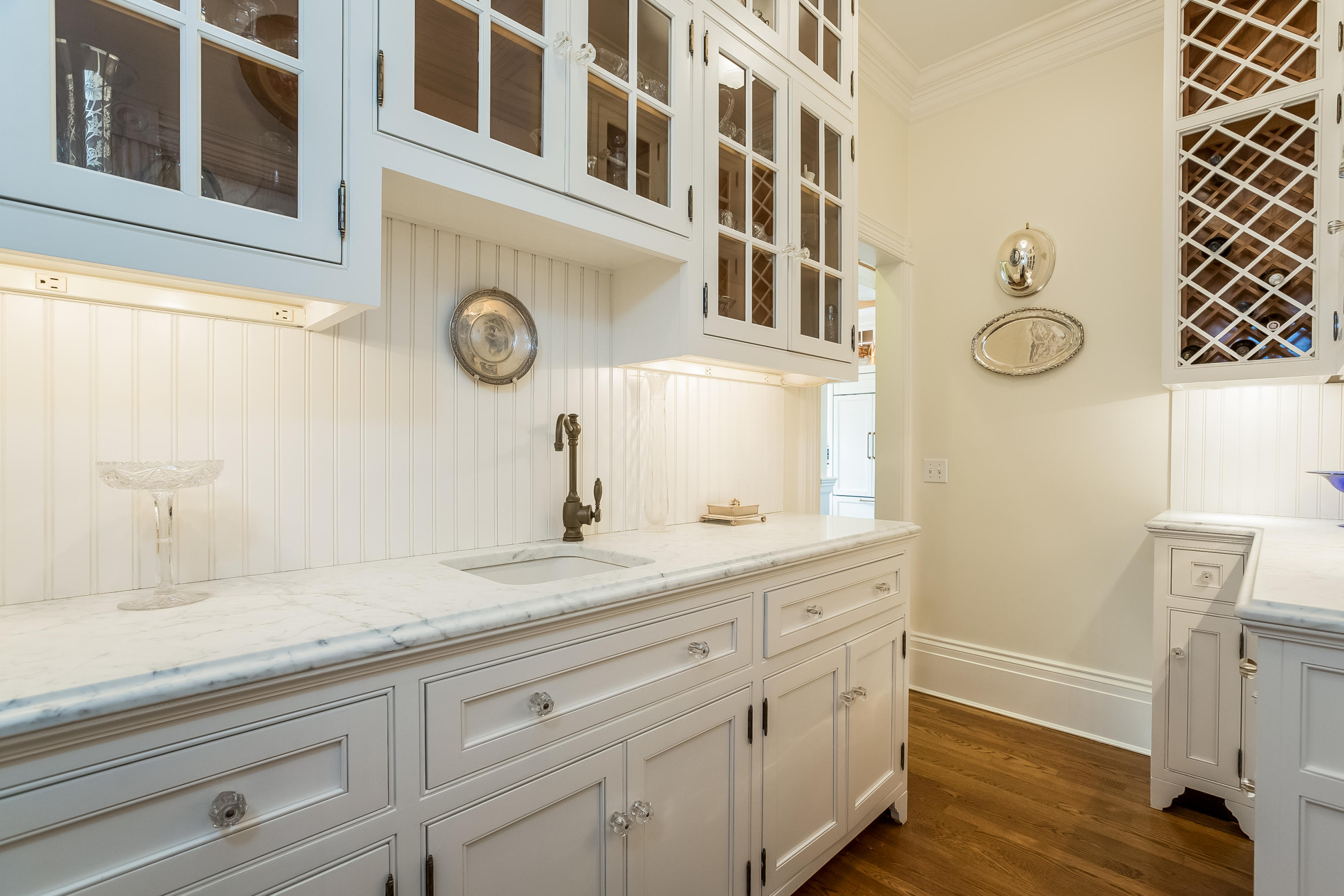 155 Long Neck Point Road Darien, CT 06820 - Photo 17 of 52 a bathroom with a granite countertop sink and a mirror