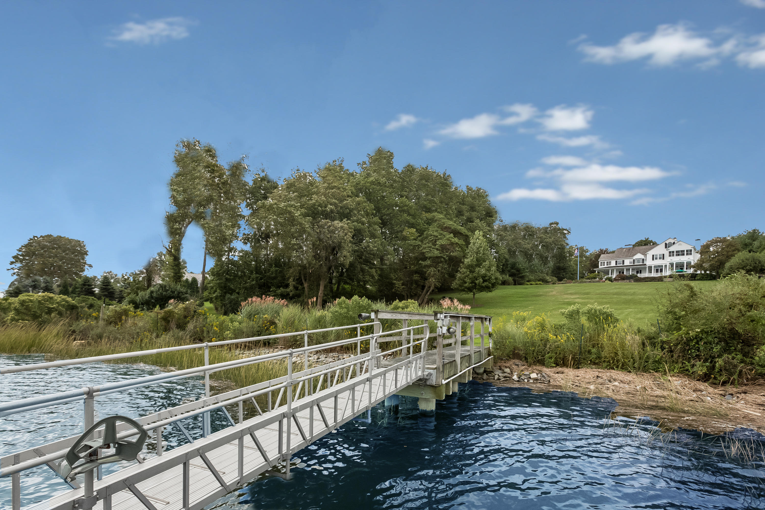 155 Long Neck Point Road Darien, CT 06820 - Photo 44 of 52 a view of a balcony with ocean view