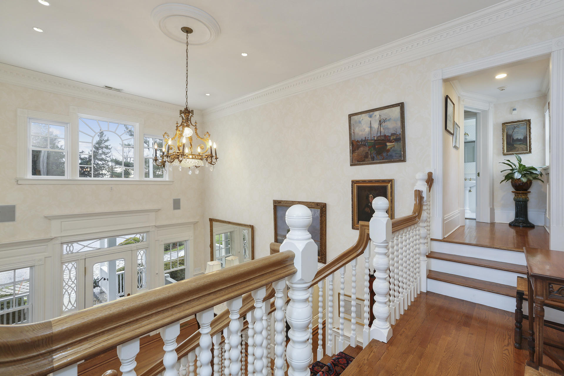 155 Long Neck Point Road Darien, CT 06820 - Photo 9 of 52 a view of an entryway with wooden floor