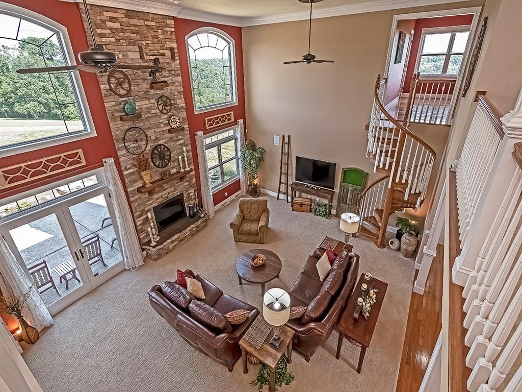 245 Reibold Road Renfrew, PA 16053 - Photo 6 of 25 a view of a livingroom with furniture and a floor to ceiling window