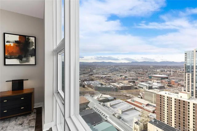 a view of a city from a terrace