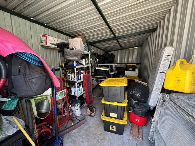 a view of storage and utility room