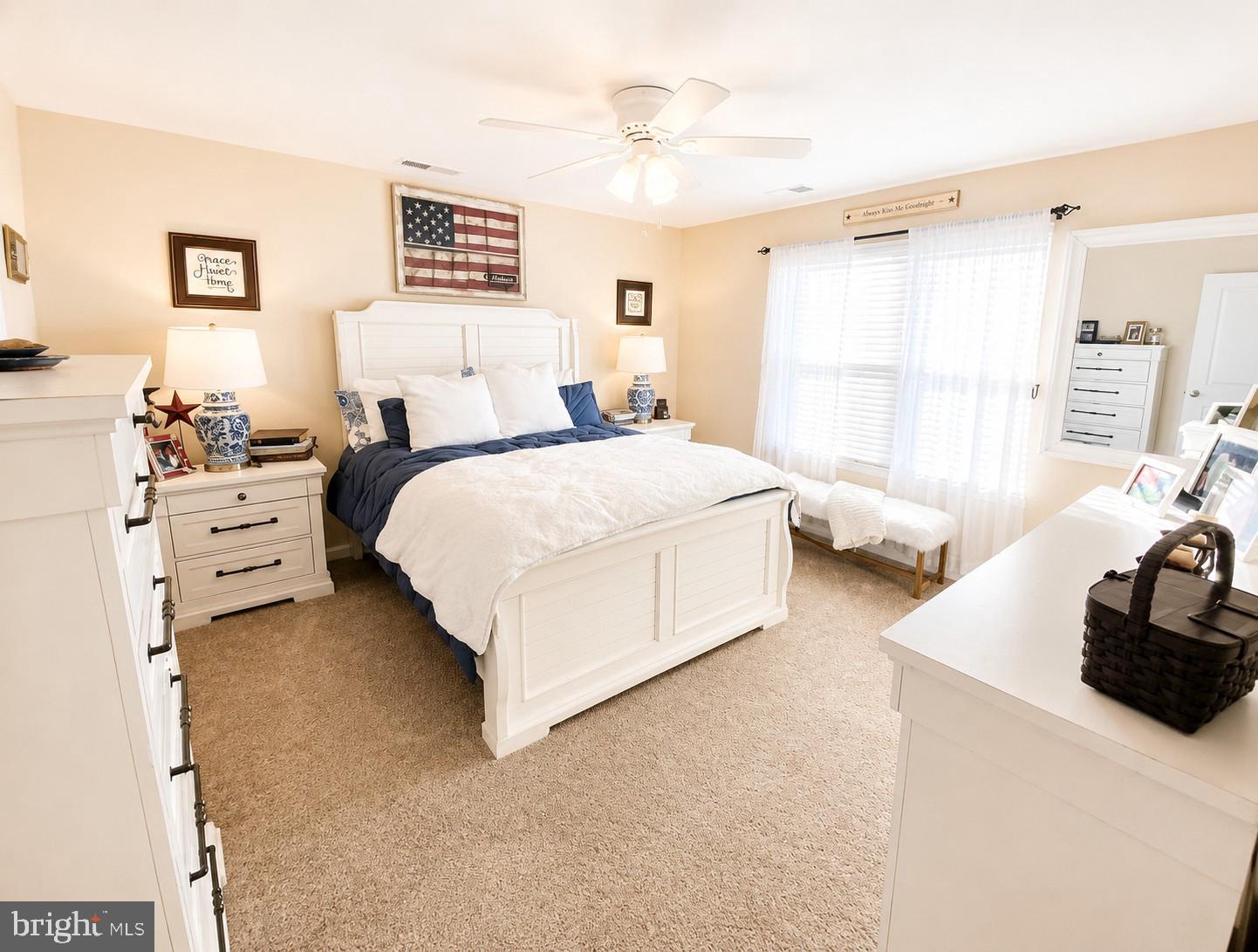 17854 Meriwether Lewis Street Ruther Glen, VA 22546 - Photo 17 of 35 a spacious bedroom with a bed and a cabinets