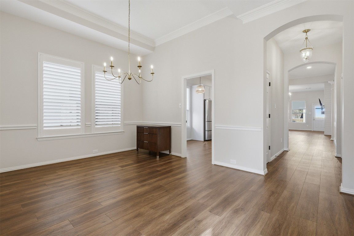 66 Whetstone Ridge Way Spring, TX 77382 - Photo 19 of 39 Here's another look at the formal dining room showcasing the ease of use by being next to the kitchen. Please note there is a door that can be closed between the formal dining room and breakfast area.