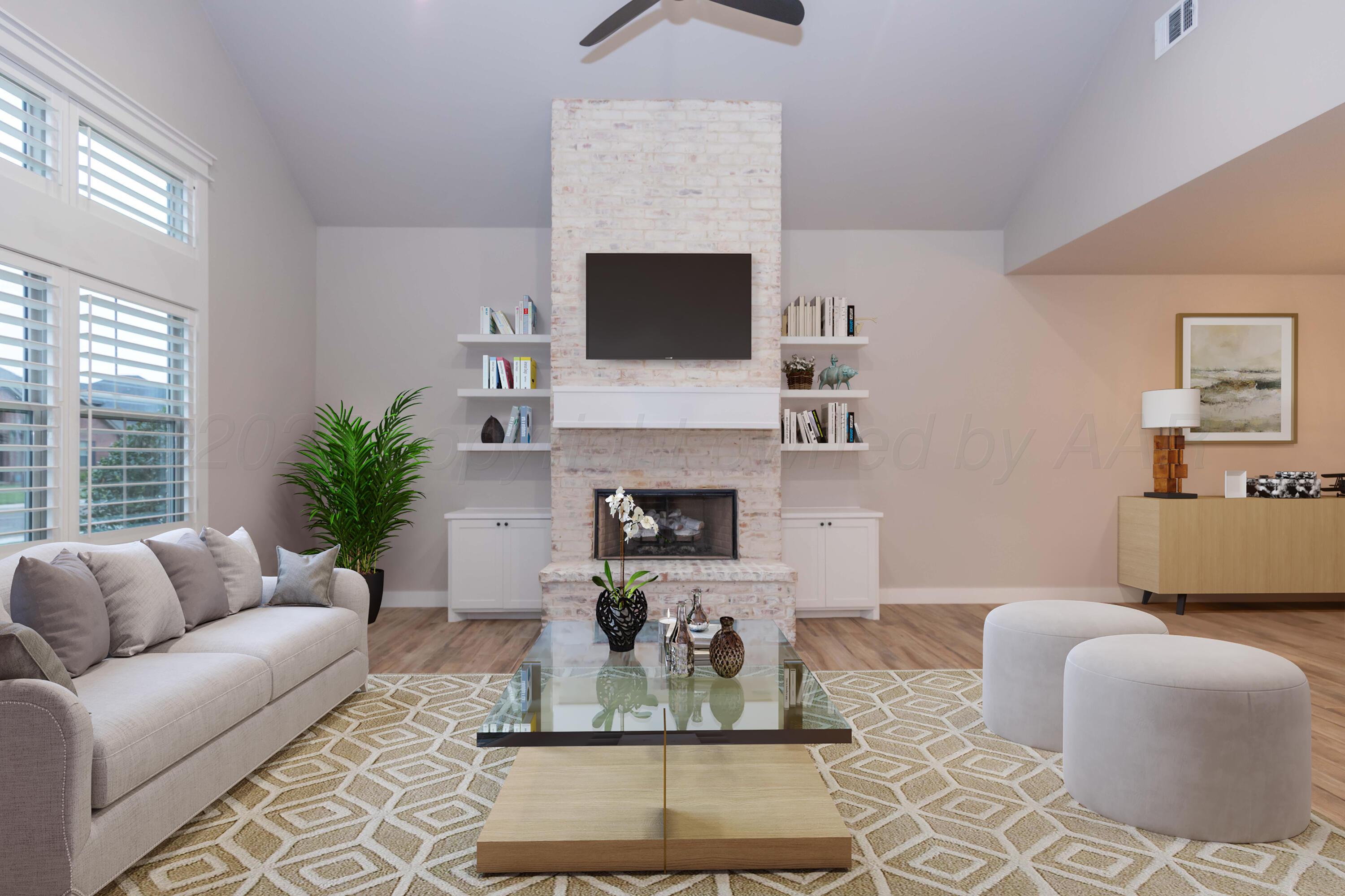 6206 Foley Square Street Amarillo, TX 79119 - Photo 4 of 73 Living Room - Virtually Staged