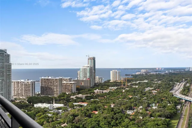 a view of city from balcony