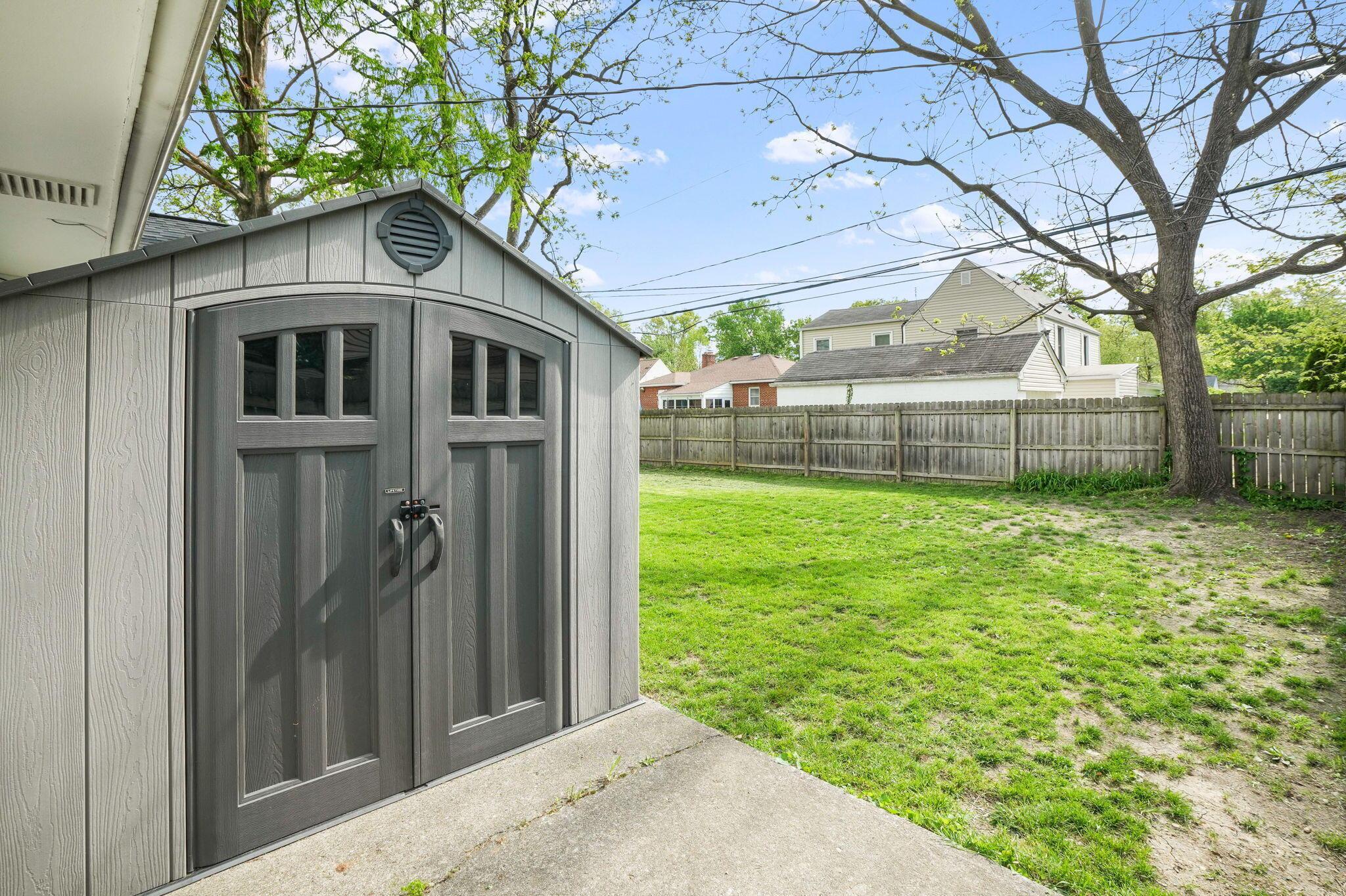 184 North Merkle Road Columbus, OH 43209 - Photo 42 of 46 Rear Yard Storage Shed