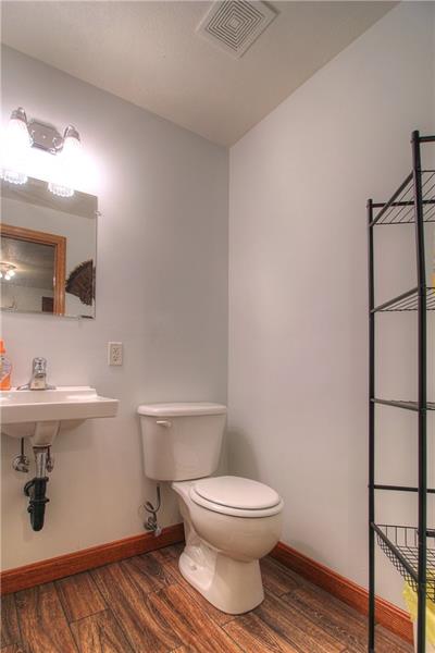 132 Rieger Road Butler, PA 16001 - Photo 17 of 25 Half bath on lower level. Gorgeous fresh new tile