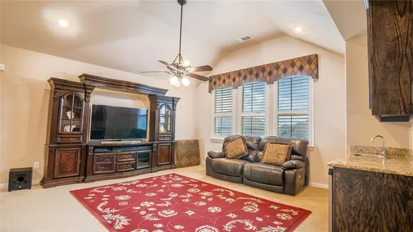 a view of a workspace with furniture