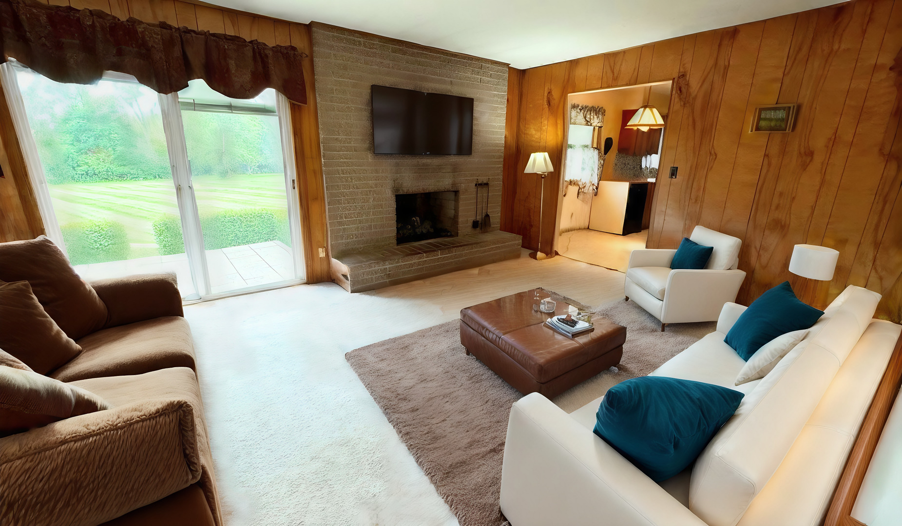10626 North Grove Road Sycamore, IL 60178 - Photo 6 of 28 a living room with furniture and a fireplace