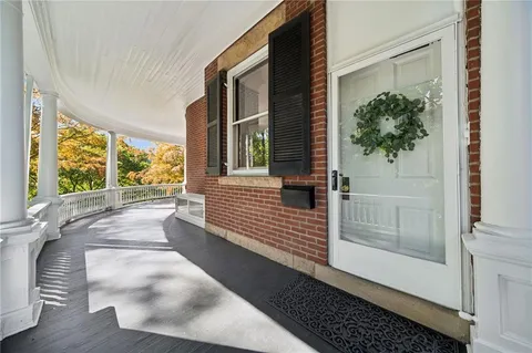 a view of front door of house
