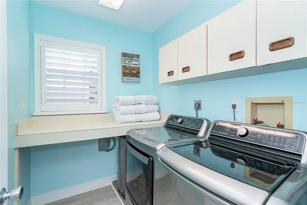 a room with storage and utility