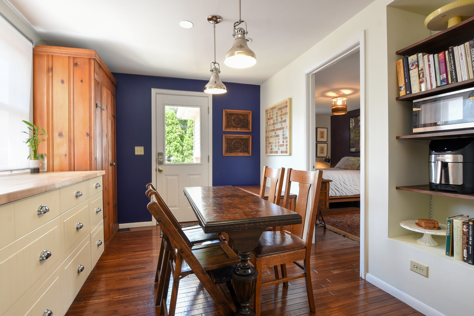 220 East Burlington Street Riverside, IL 60546 - Photo 11 of 31 a view of a dining room with furniture window and wooden floor