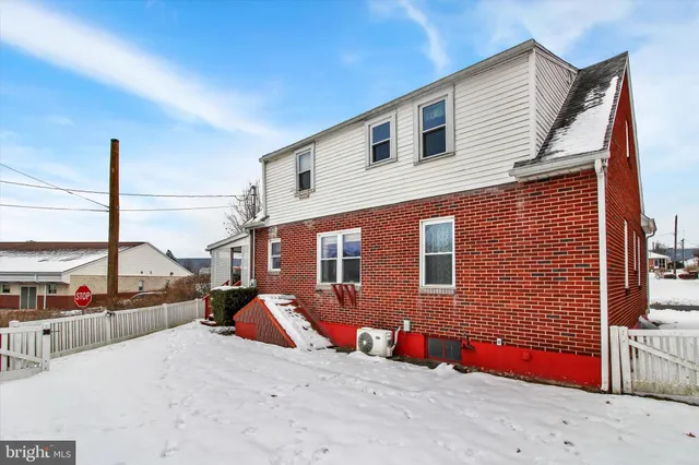 a street view covered with snow