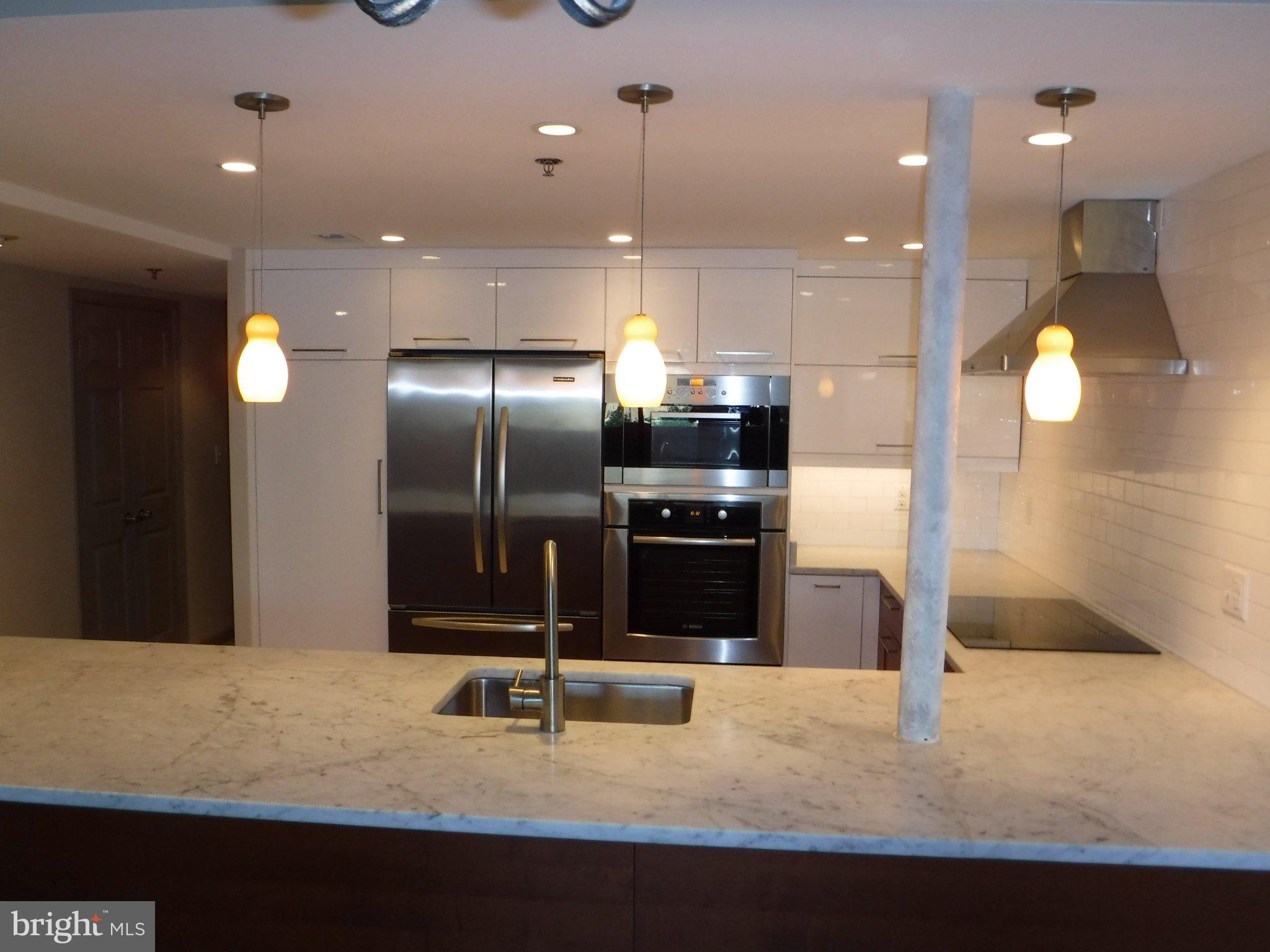 545 East Braddock Road, Unit 101 Alexandria, VA 22314 - Photo 16 of 46 Sleek modern kitchen with elegant finishes.