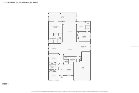 $624,900 | 12821 Balsam Terrace, Bradenton, FL 34212