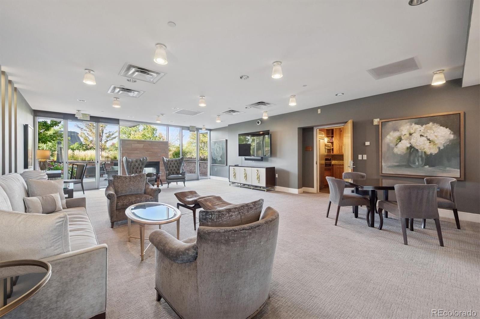 333 South Monroe Street, Unit 310 Denver, CO 80209 - Photo 25 of 33 a living room with furniture and a large window