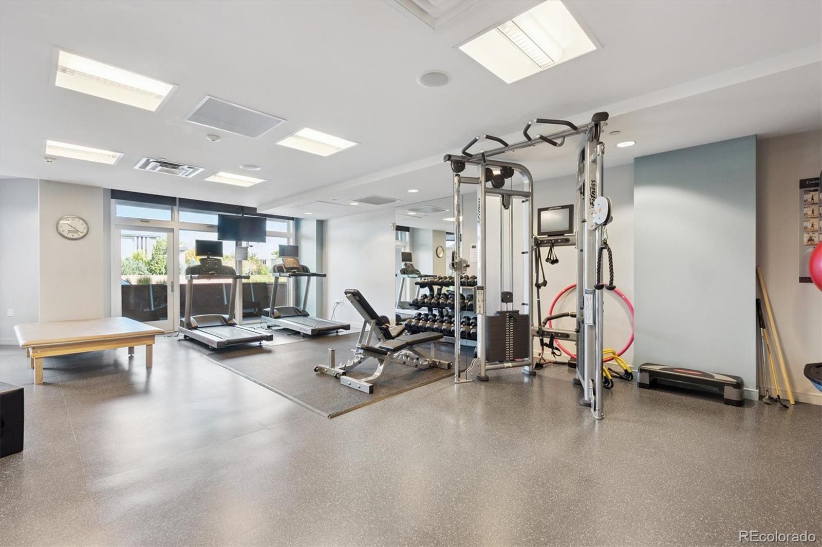 333 South Monroe Street, Unit 310 Denver, CO 80209 - Photo 31 of 33 a view of a room with gym equipment