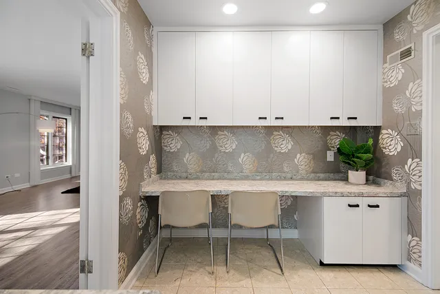 a view of table and chair