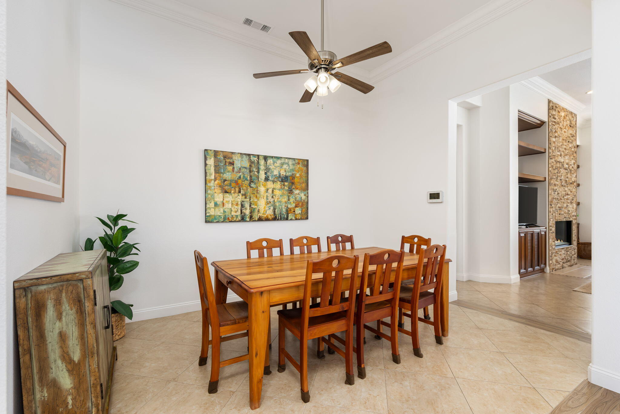 46 Vía Bella Rancho Mirage, CA 92270 - Photo 8 of 28 a dining room with furniture and window