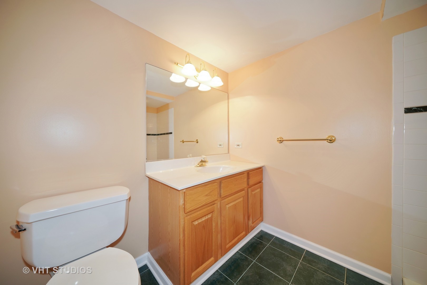 904 Knollside Road New Lenox, IL 60451 - Photo 8 of 16 a bathroom with a toilet sink and mirror