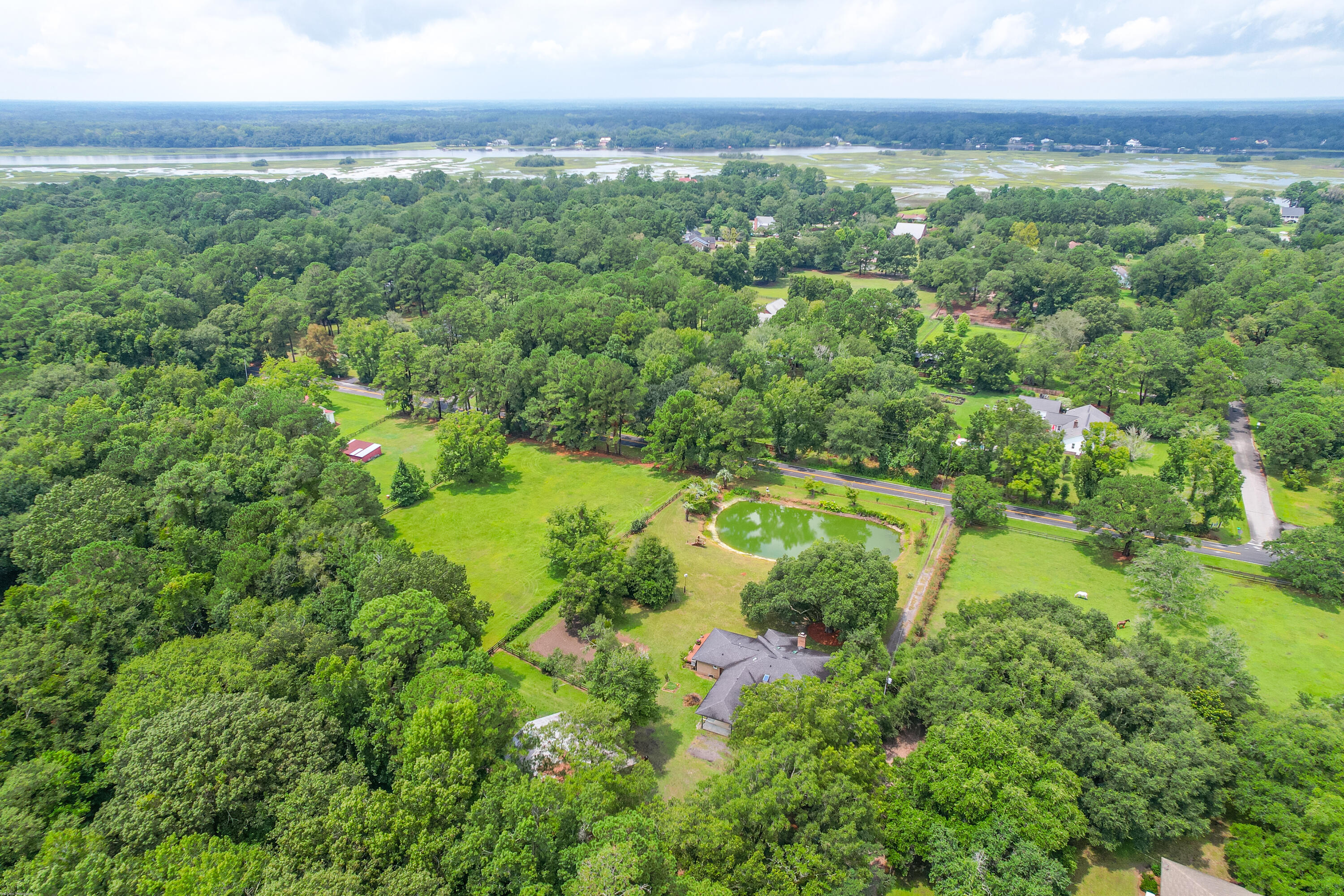 4813 Chisolm Road Johns Island, SC 29455 - Photo 35 of 52 View from Above
