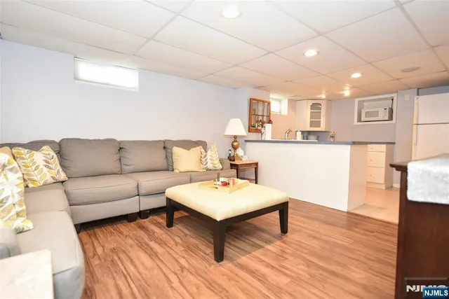 a view of a bench in the roof deck