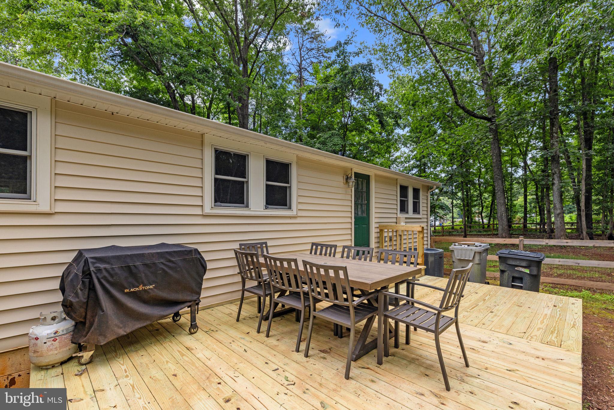 9448 Green Road Midland, VA 22728 - Photo 69 of 91 a view of backyard with outdoor seating and trees
