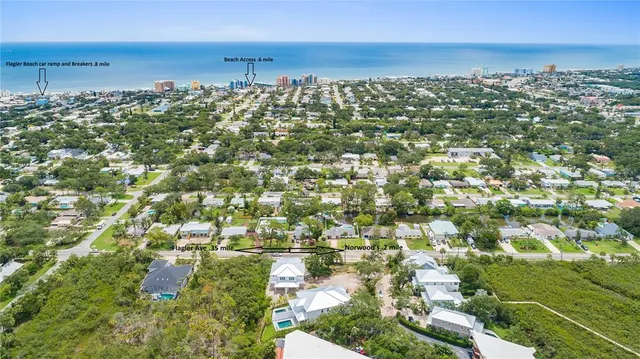 a view of city and ocean
