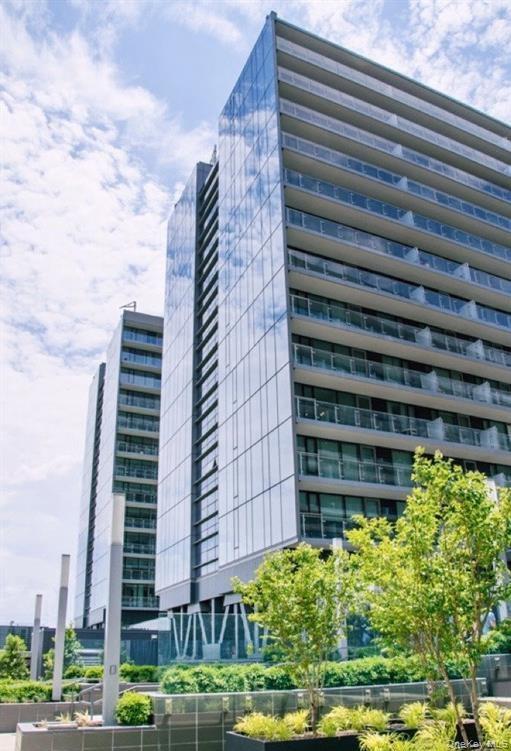 a front view of a building