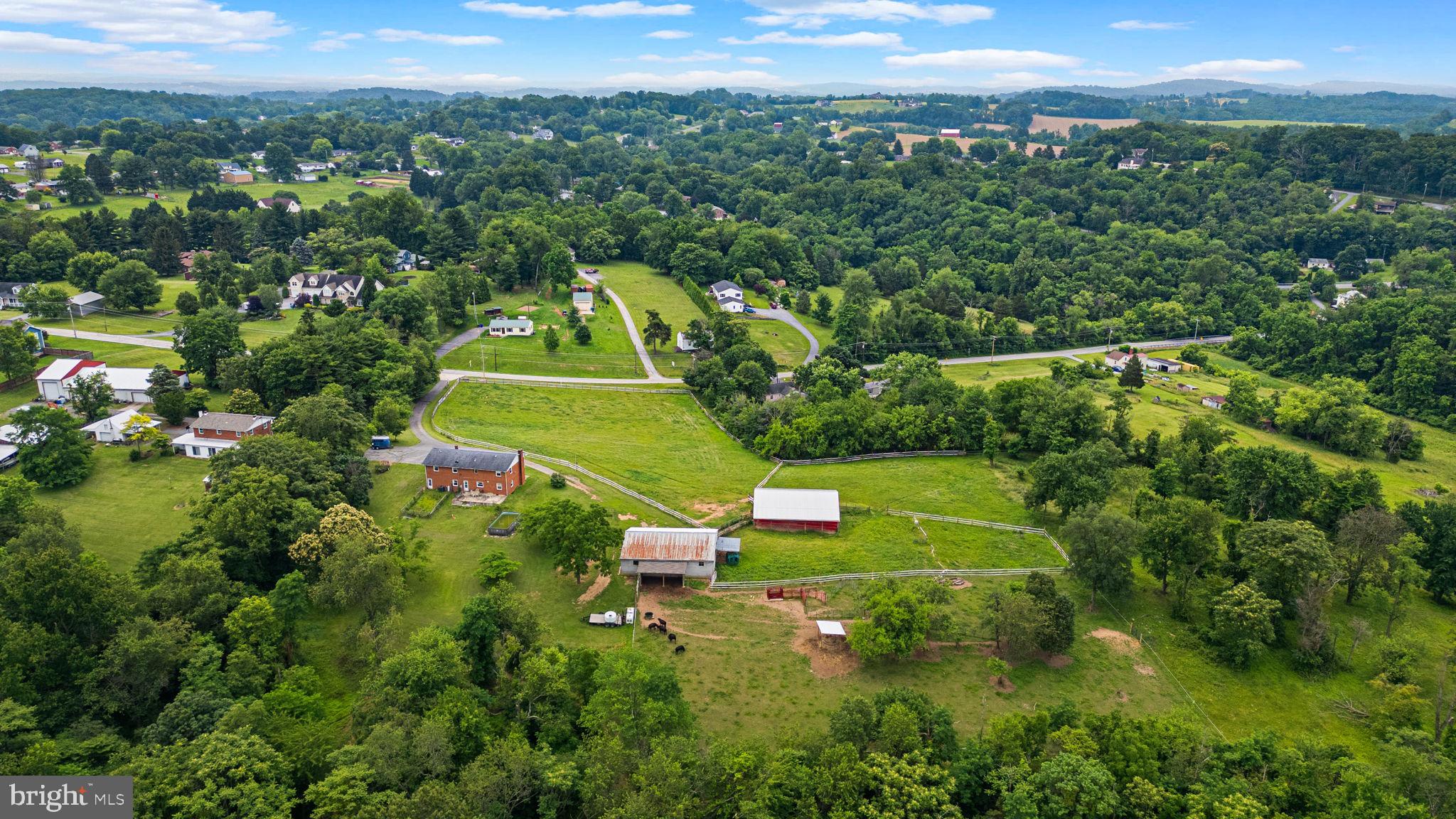 10110 Old Liberty Road Frederick, MD 21701 - Photo 53 of 65 an aerial view of residential houses with outdoor space and trees
