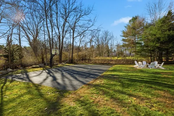 a view of swimming pool with trees
