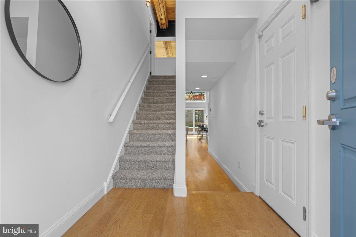 314 Fitzwater Street Philadelphia, PA 19147 - Photo 46 of 51 a view of a hallway with wooden floor and entryway