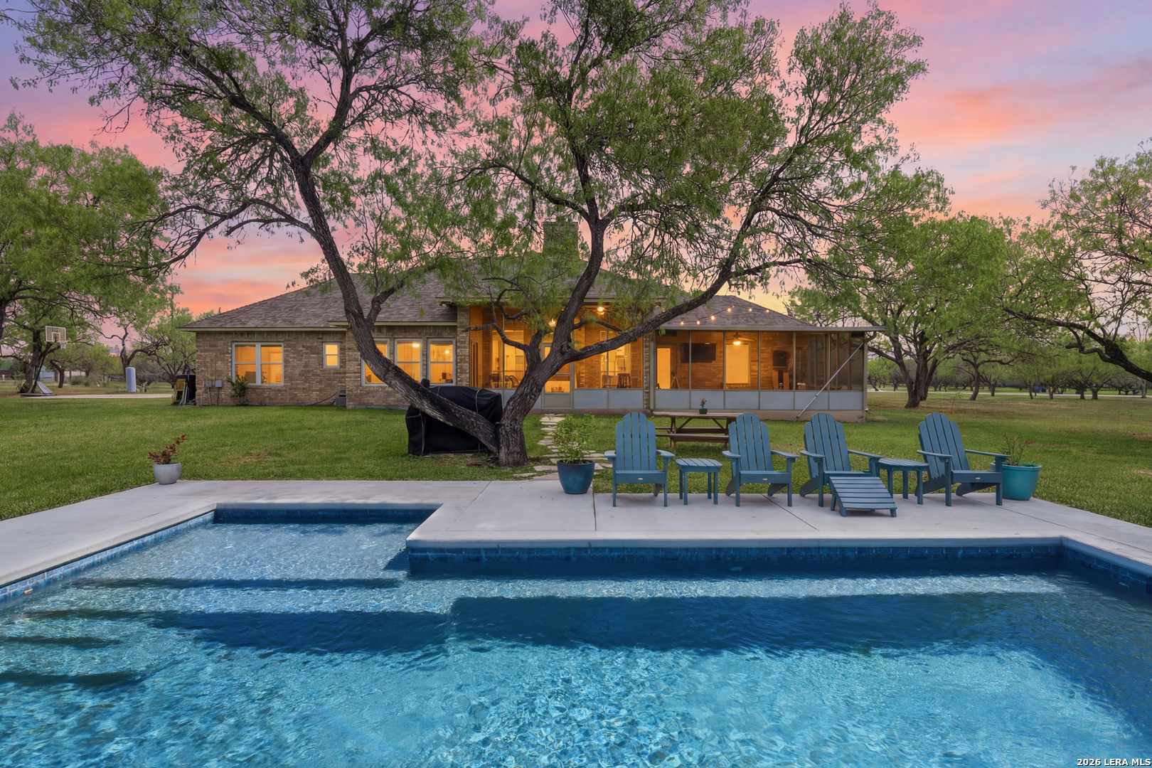 a house view with outdoor space and sitting space