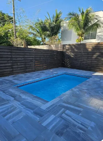 a view of outdoor space with a garden