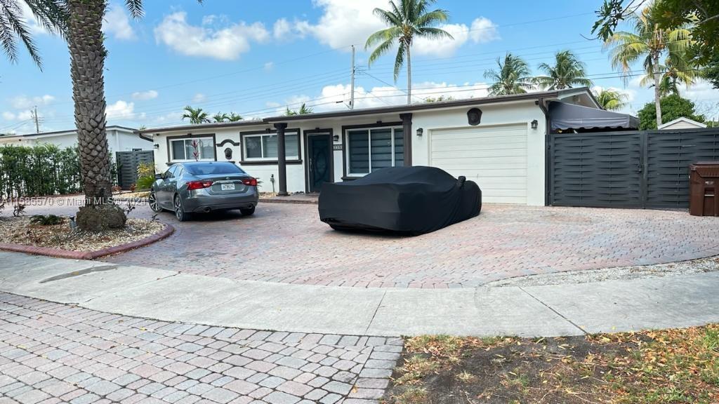 a car parked in front of house