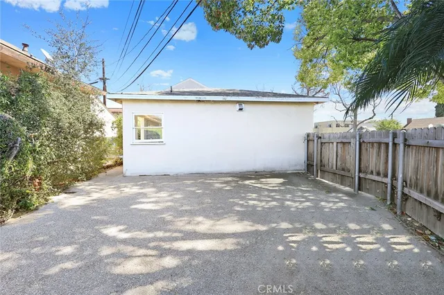 a backyard of a house