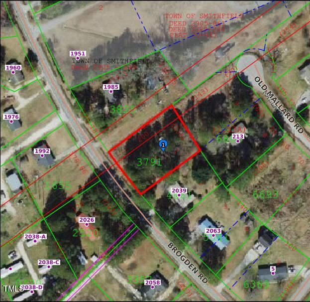 2025 Brogden Road Smithfield, NC 27577 - Photo 10 of 10 GIS Aerial Brogden Rd