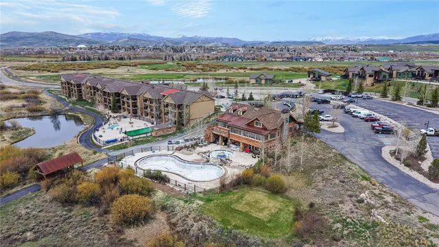 a view of a lake with a mountain in the background