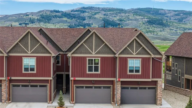 a aerial view of a house
