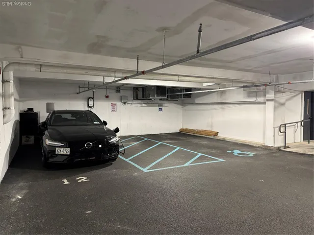 a car parked in a parking space