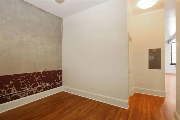 a view of wooden floor