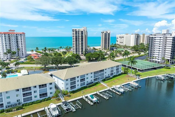 a view of city and a lake