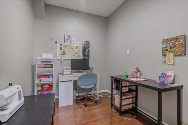 a house with trees in front of it