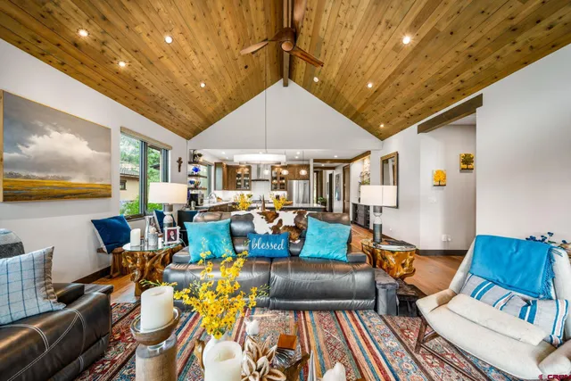 a outdoor space with furniture