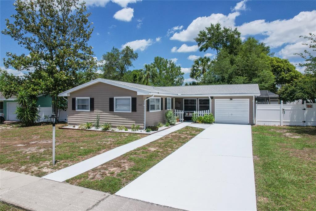 Freshly Painted Driveway/Walkway