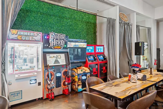 a room with lots of storage and utility room