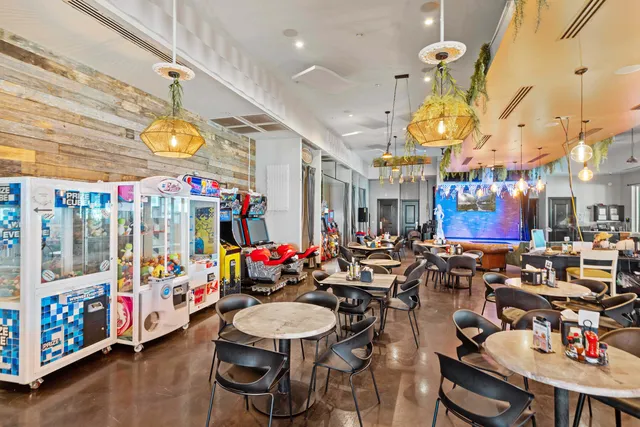 a view of a workspace with furniture